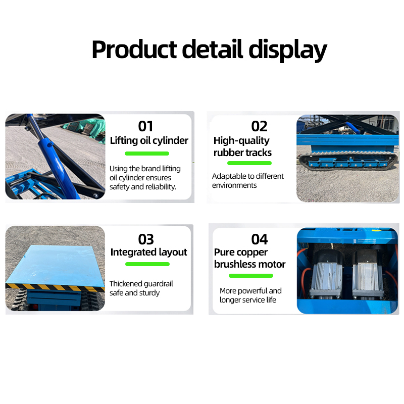 New Condition Customized Electric Crawler Lift Vehicle Remote-Controlled Crawler Chassis for Material Handling Equipment