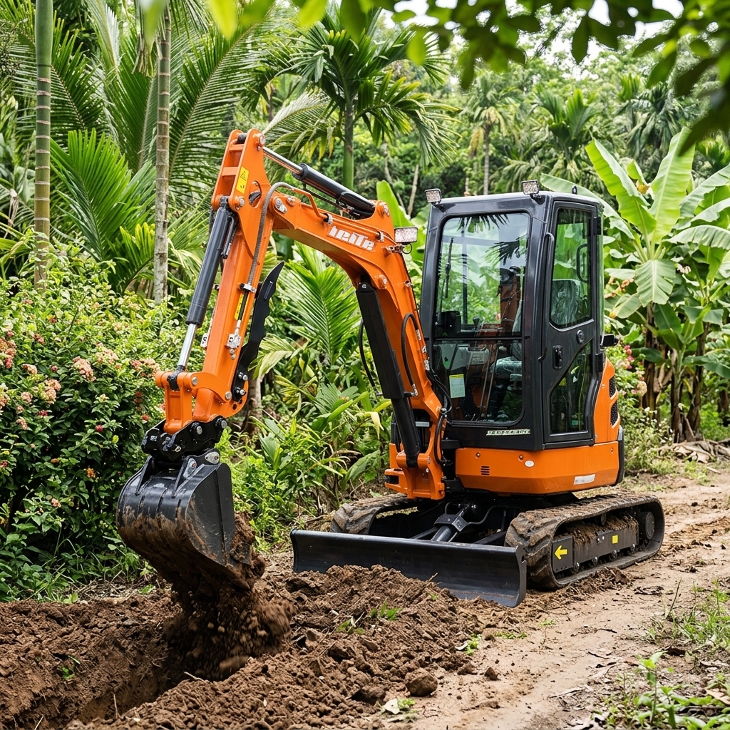 Free Shipping Mini Excavator 3.5 Ton 2 Ton 1 Ton Kubota Engine EPA EURO 5 Crawler Digger Compact Small Excavator for Farm Garden