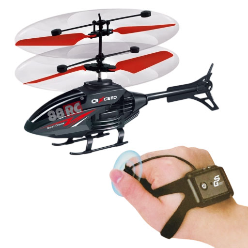 88RC JDH-2024 Factory Price 2.4g Hand Induction Flying Mini Helicopter Follow Me Obstacle Avoidance Indoor-Outdoor Ready-to-Go