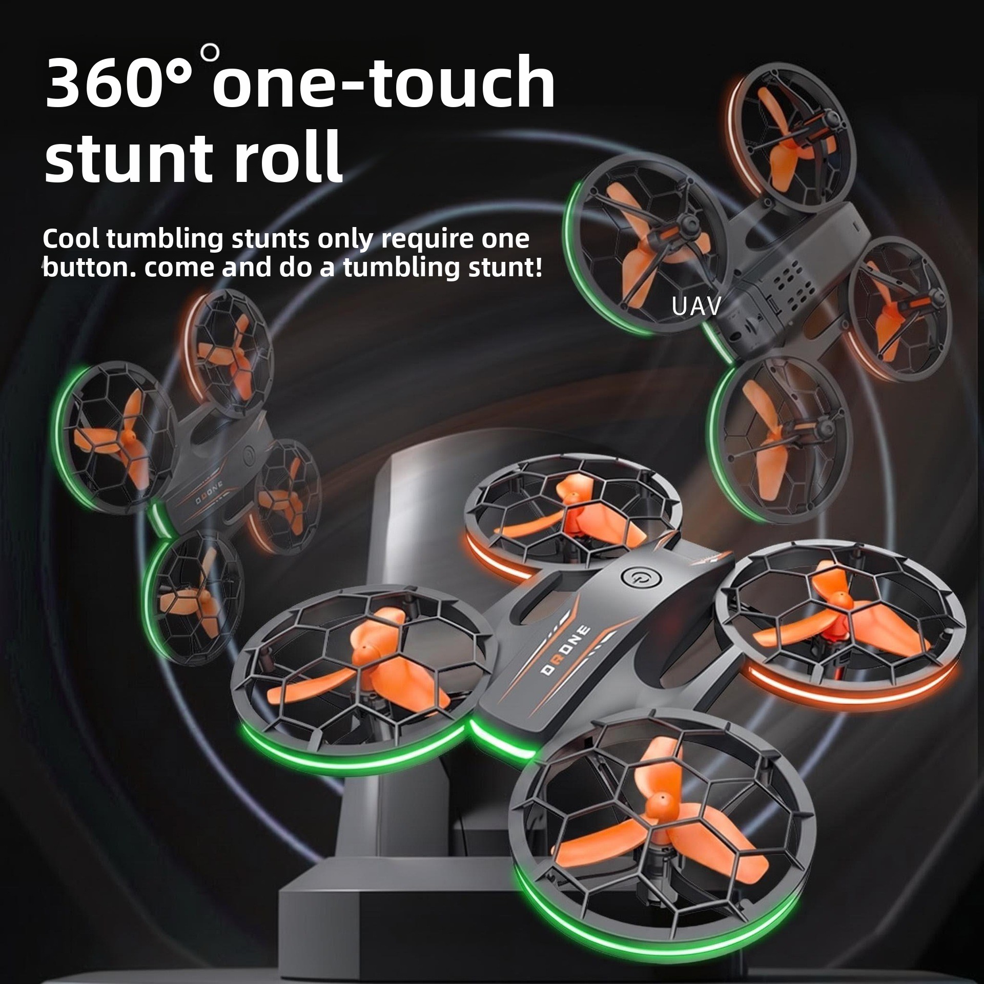 RH828 Light-Up Beginner-Friendly Plastic Airplane Youth Education Training Stunt RC Aircraft Toy Altitude Hold Four-Axis Flight
