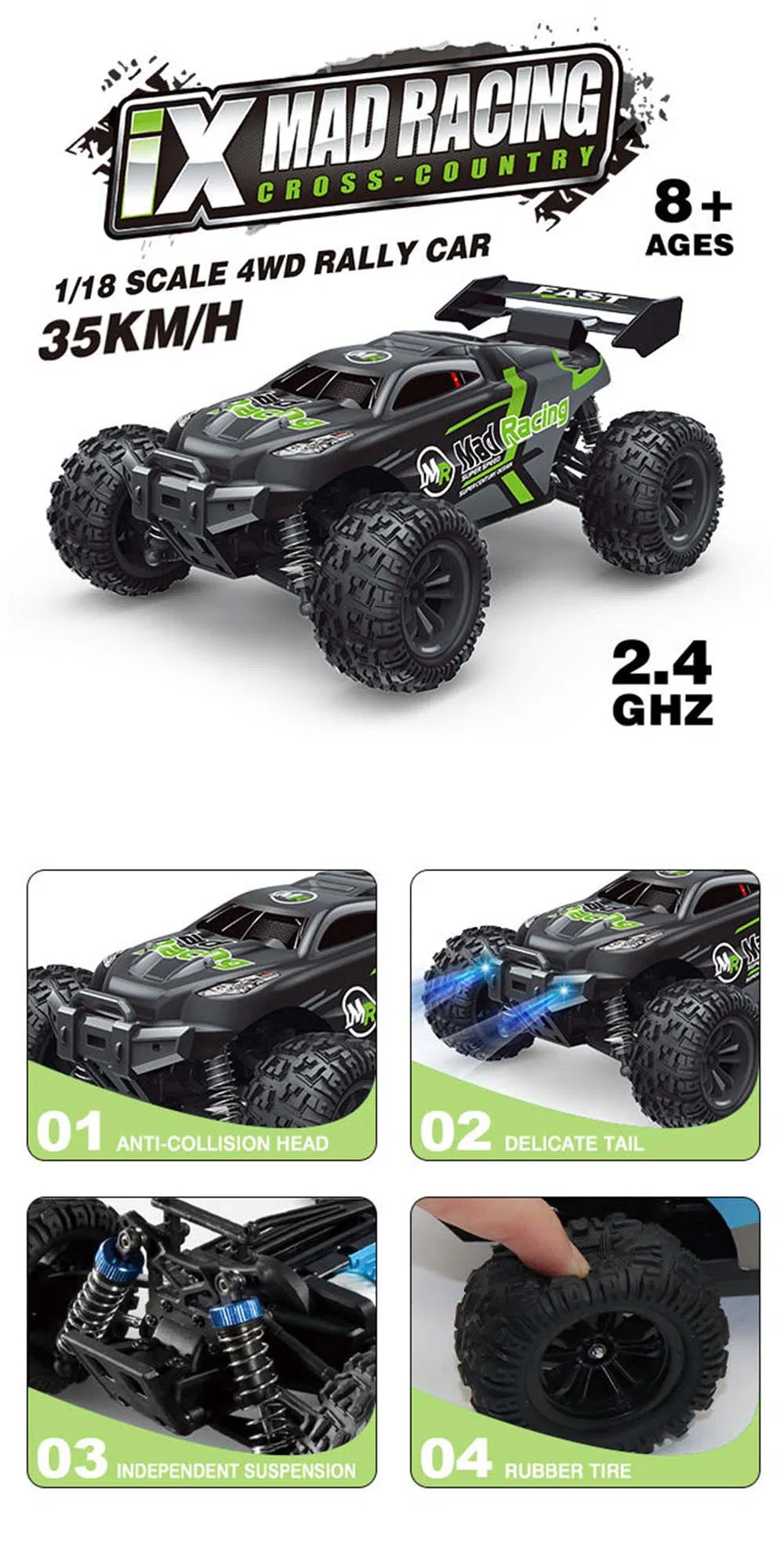 Zwd-005 RC Car Front View