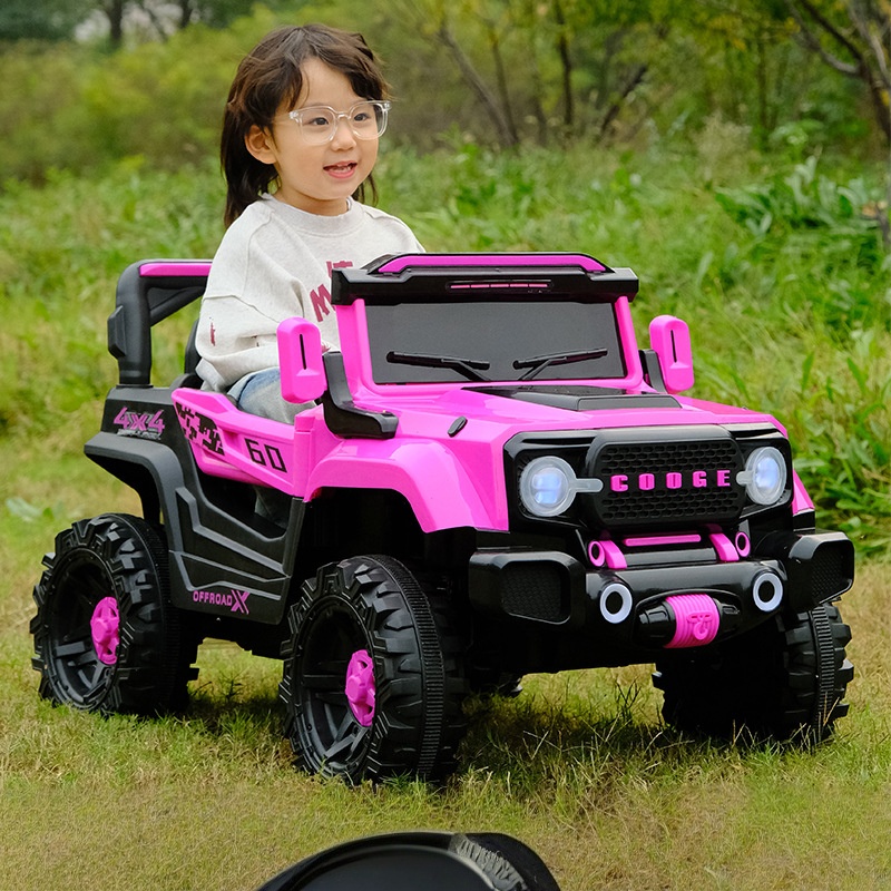 Trending Unisex Kid's Four-Wheel Electric Ride-on Car Rechargeable,Remote Control Off-road Kids Motorized Vehicles