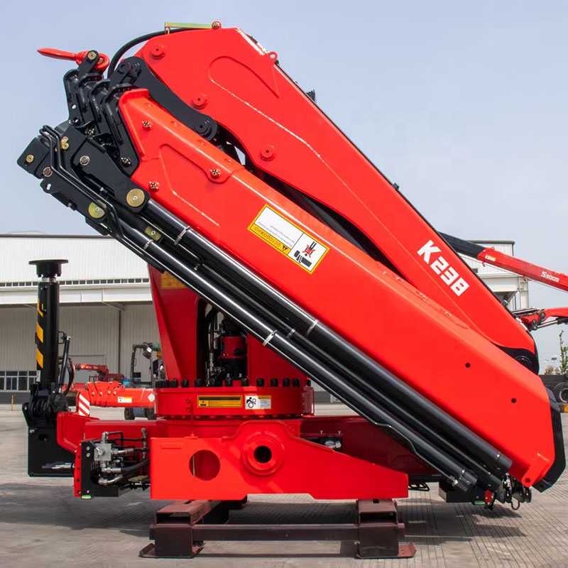 8 Section Boom Crane Shacman F3000 8x4 35 Ton Optional Wireless Remote Control Truck Mounted Folding Crane for Construction