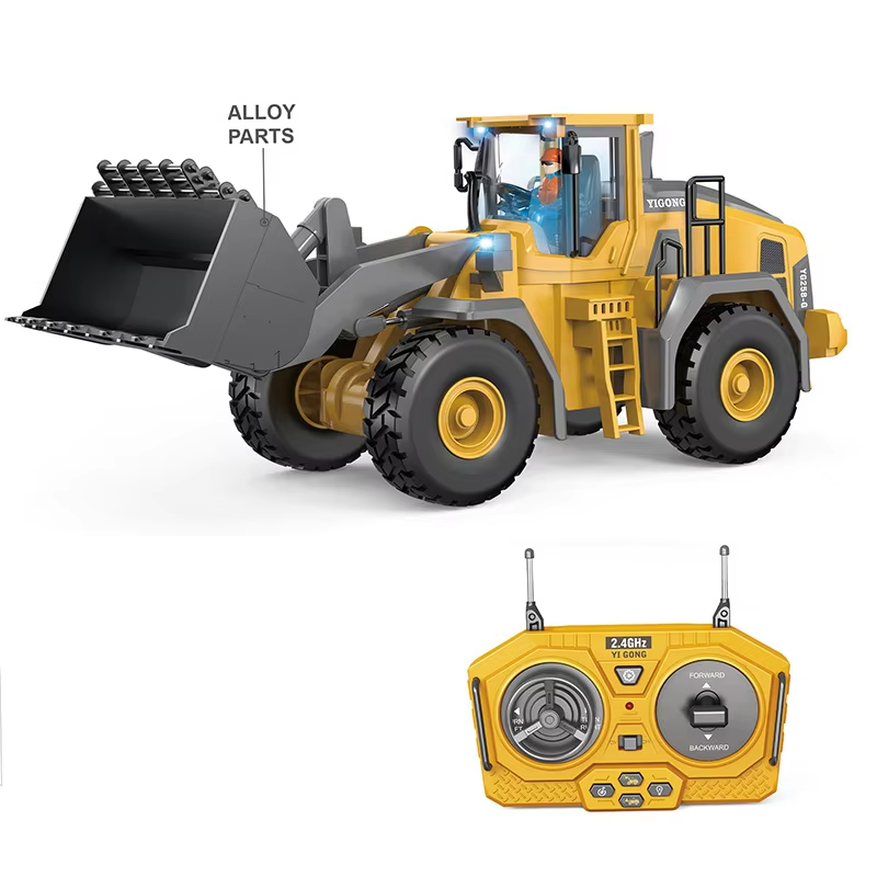 ROXGOCT 1:20 RC Excavator 11CH 2.4G Remote Control Racing Engineering Vehicle Crawler Truck Bulldozer Dumper Car Toys Charger