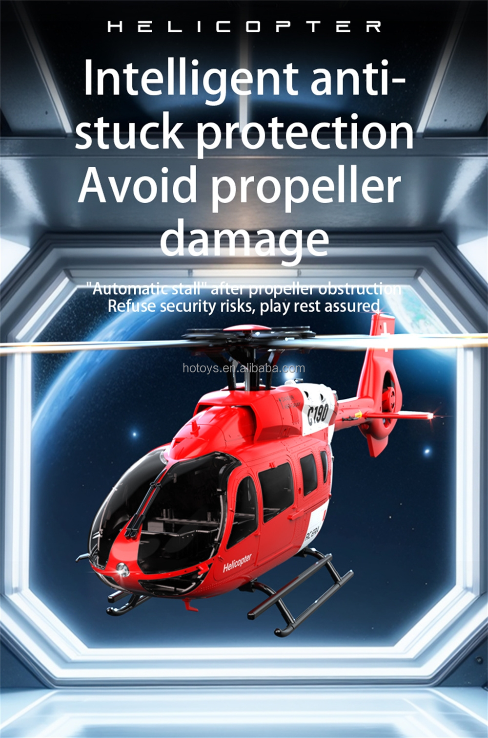 C190 RC Helicopter Detail
