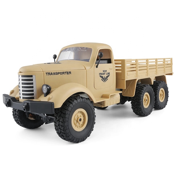 Wholesale JJRC Q60 RC Trucks Military Off-Road Crawler 1/16 Scale 6WD 2.4G Remote Control Trucks Army Model Truck Toys for Boys
