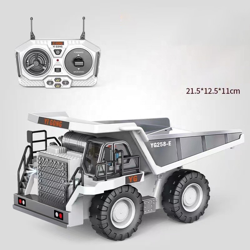 2.4G Alloy Remote Control Digger Excavator Toy Rc Dump Truck Toy Remote Control Engineering Vehicle
