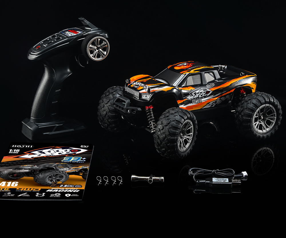 N416 1/16 Scale 4WD 36KM/H High Speed RC Drift Car 2.4GHz Electric Off-Road Racing Vehicle 90M Control Range RTR Hobby Grade