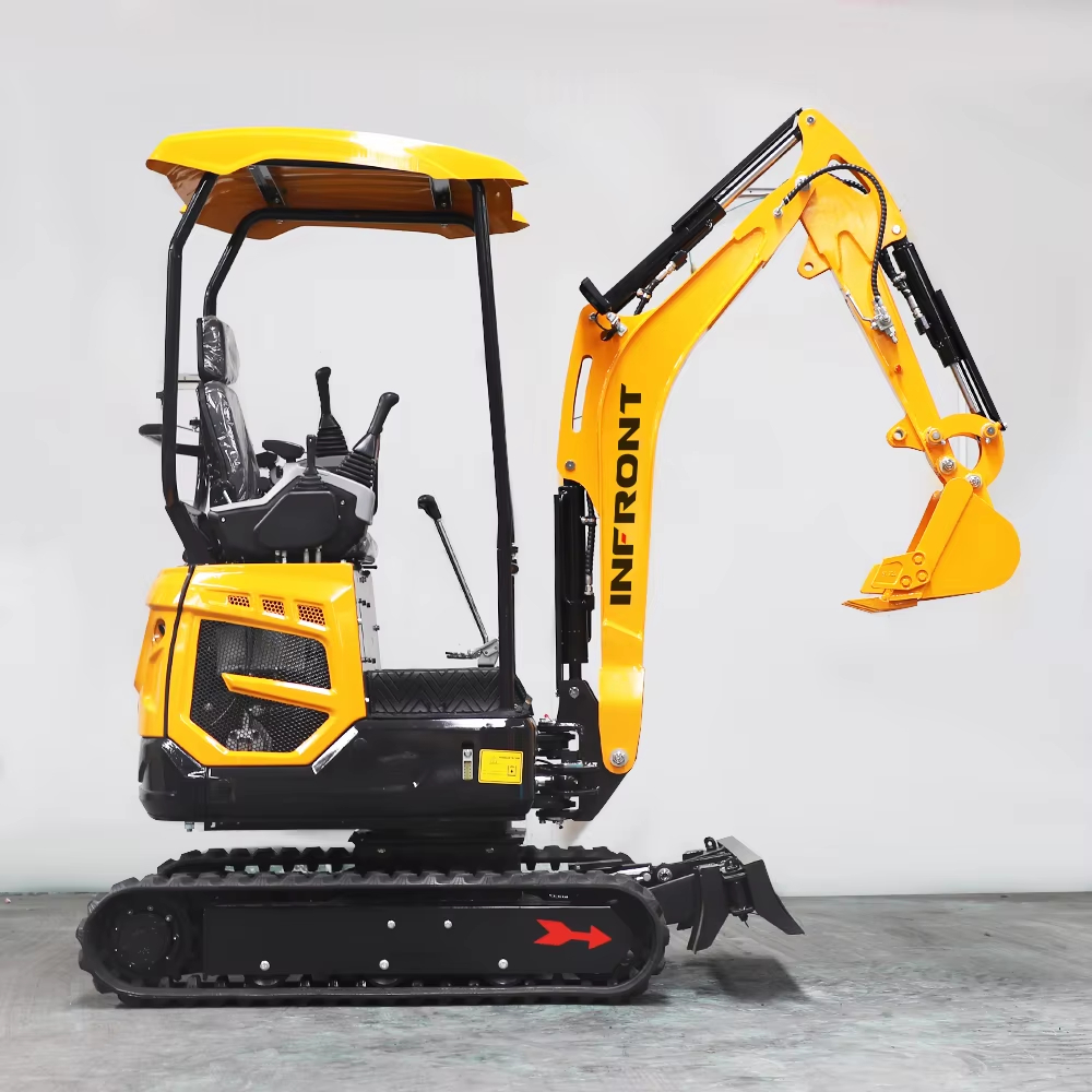 Hot Selling Kubota Agricultural Bagger 1.2 Ton 1.5 Ton Mini Excavator INFRONT 3.5Ton Excavator Small Diesel Digger Prices
