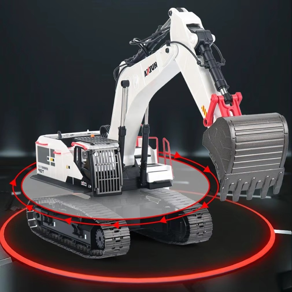YT Hot Sale Huina 1594 22CH Alloy RC Excavators Remote Control Toys 1:14 Scale Engineering Vehicle Model DIY Gifts for Adult Kid