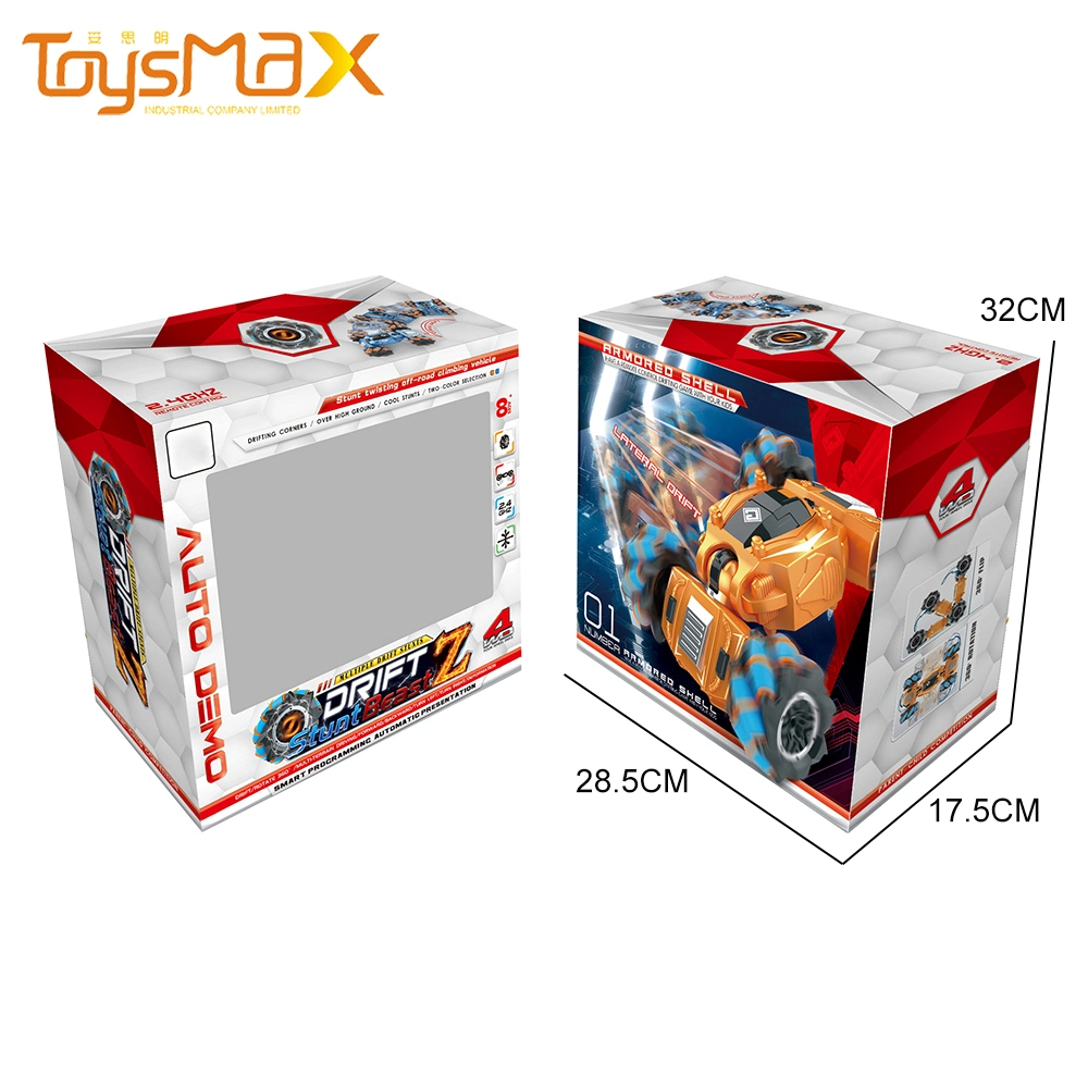 2.4G 360 Degree Filp Double Sided Rotationg off-Road Vehicle with Remote Control RC Stunt Car for Kids