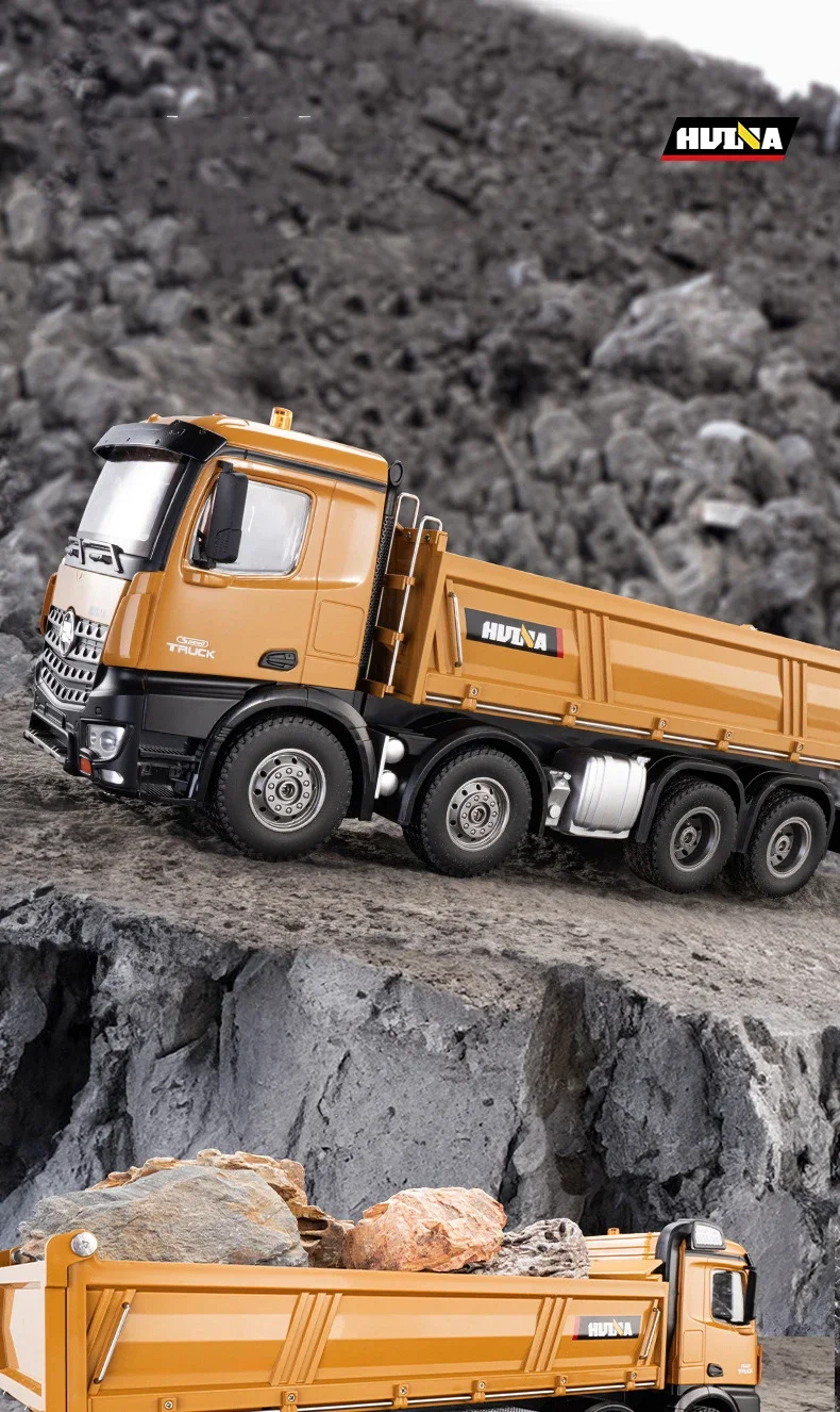SJY-1536 Model R/C Dump Truck Loading Car Remote Controlled Car Construction Engineering Truck 1/14 Scale Rc Vehicle Toys