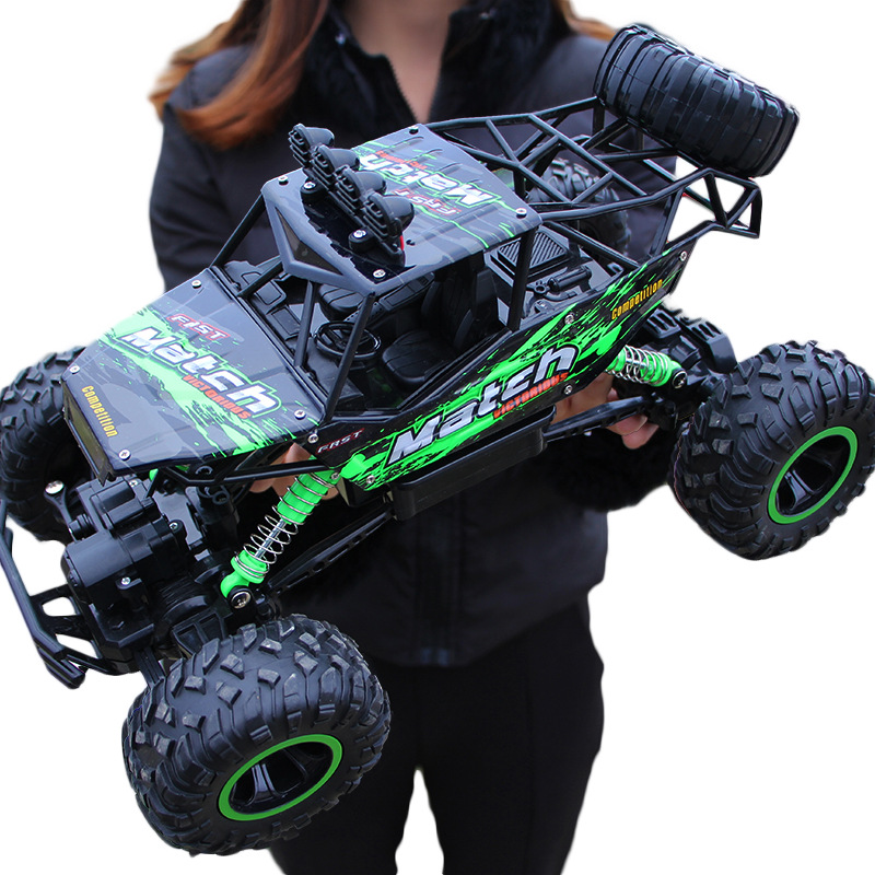 Oversized Remote Control Car Drift Off-Road Vehicle Four-wheel Drive Climbing Big Foot High Speed Racing Rechargeable Toy 1080p