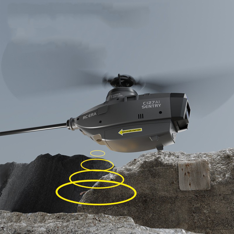 Four-Way Single-Paddle Aileron-Free Reconnaissance Helicopter Intelligent Remote Control Aircraft Model Children's Gift Toys