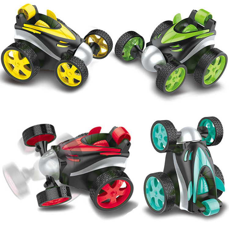 Luxury Custom Children's Electric Luminescent Rolling Toy Stunt Double Sided Car Electric Remote Control Tipper Car