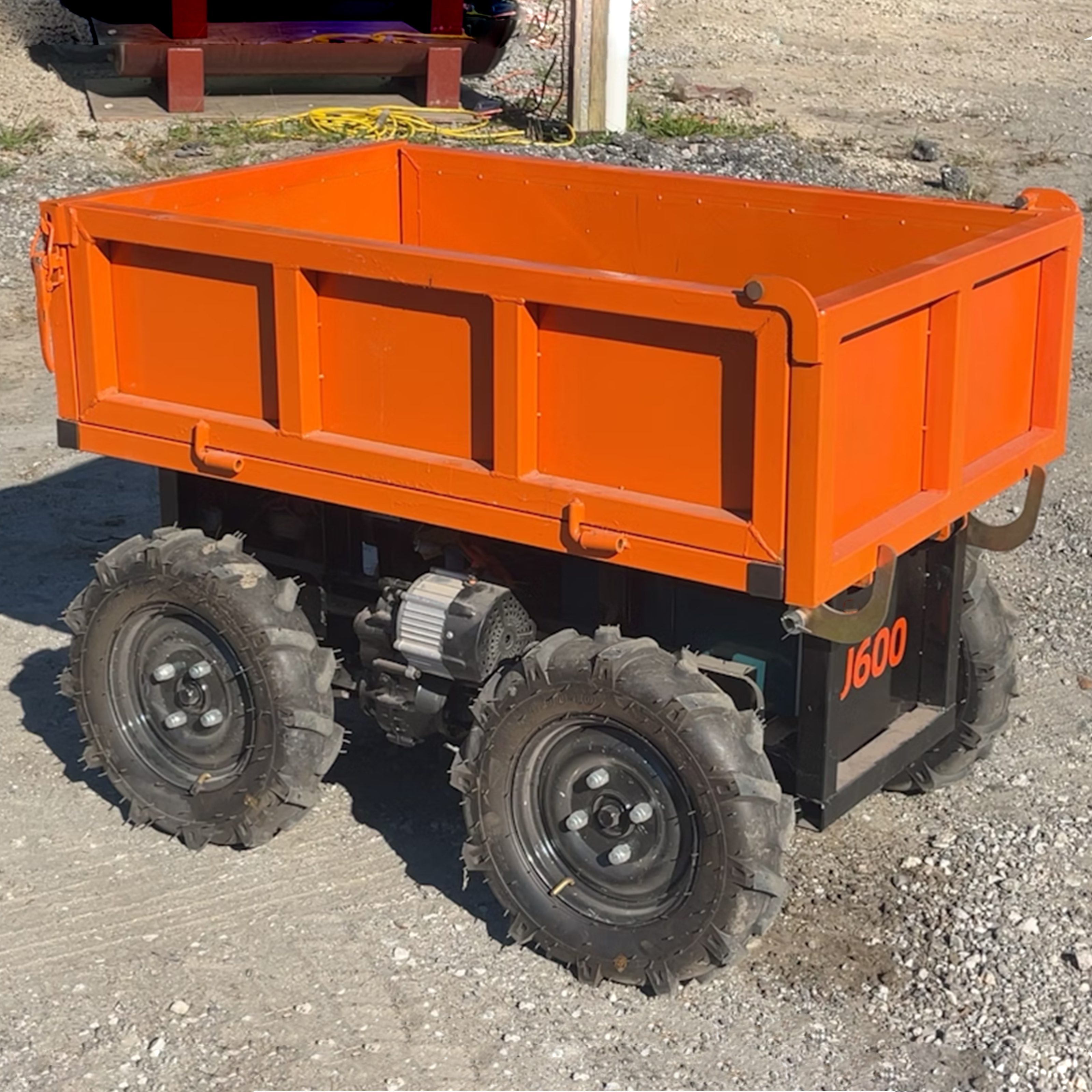 Gps Autonomous Robotic Bucket Transport Electric Mini Loader Power Barrow Remote Control Self-loading Dumper Wheel Vehicle