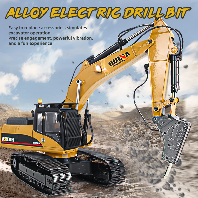 Huina 1580 1:14 All Metal Remote Control Excavator RC Excavator Construction Engineering Vehicle Car Toys