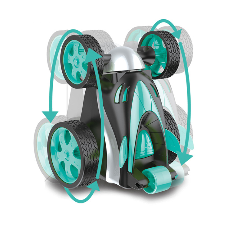 Luxury Custom Children's Electric Luminescent Rolling Toy Stunt Double Sided Car Electric Remote Control Tipper Car