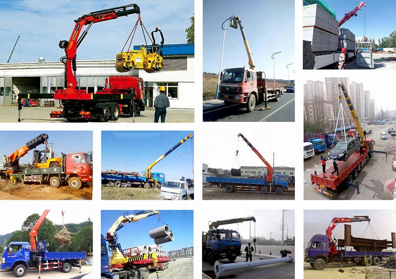 8 Section Boom Crane Shacman F3000 8x4 35 Ton Optional Wireless Remote Control Truck Mounted Folding Crane for Construction