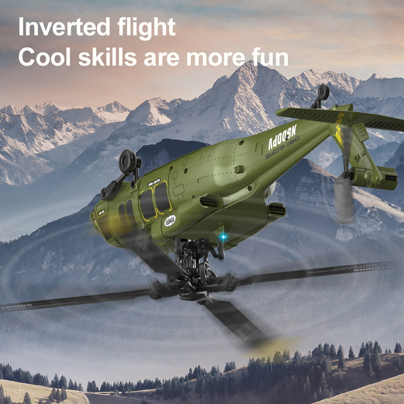 K200 6CH RC Helicopter with Altitude Hold Optical Flow Positioning System for Stable Hovering 2.4Ghz Easy-Fly Toys for Beginners