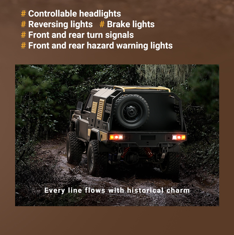 MN82S 1:12 LC79 Full Scale 2.4Ghz RC Truck Model Off-Road Climbing 4WD Remote Cars Adult Boy Gifts Assembly Charging Included