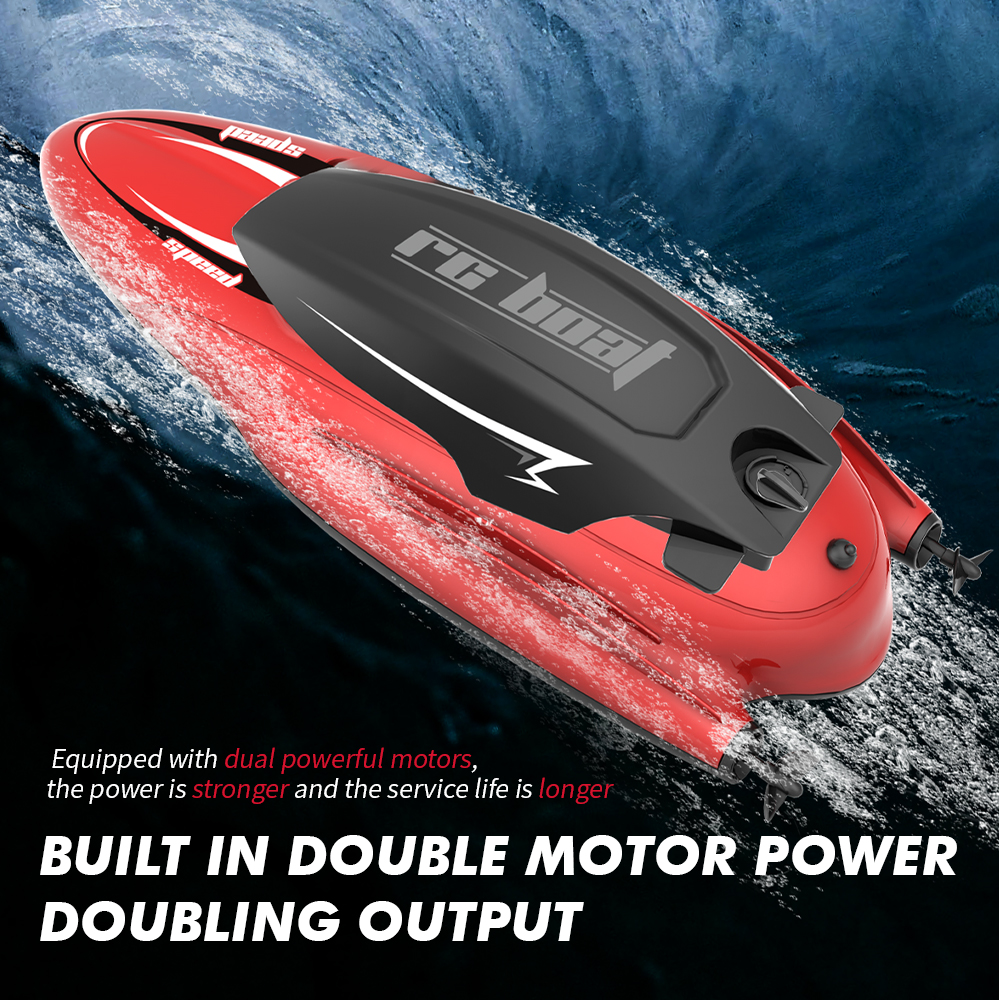 Intelligent Remote-controlled Speedboat with Powerful Engine and Waterproof Feature, TY1 Mini High-speed Boat with Dual Motors
