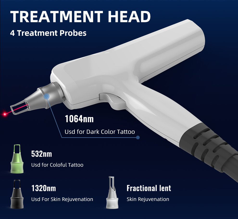 Best Quality Portable NdYAG Picosecond Laser 755nm for Pigment Melasma and Tattoo Removal US