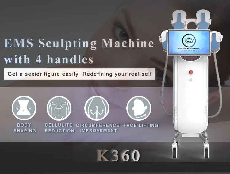 EMS Muscle Building Muscle Stimulator Body Slimming Fitness Fat Burn Body Sculpting Machine