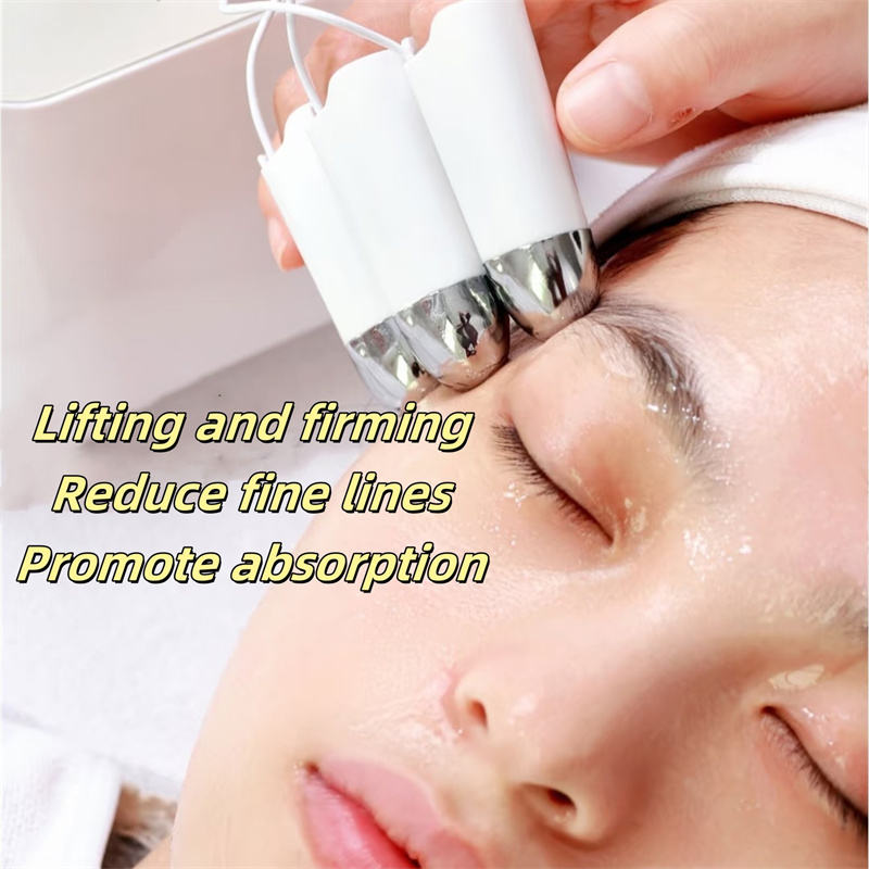 Professional Electric Microcurrent Facial Device Ems Microcurrent Gloves Facial Massager Face Goldfinger Golden Finger Machine