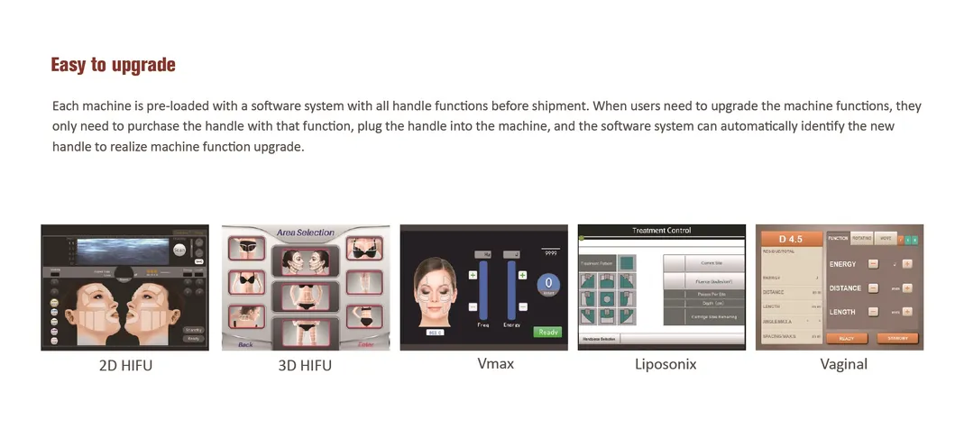 Wrinkle Removal Skin Tightening Hifu RF Skin Tightening Machine