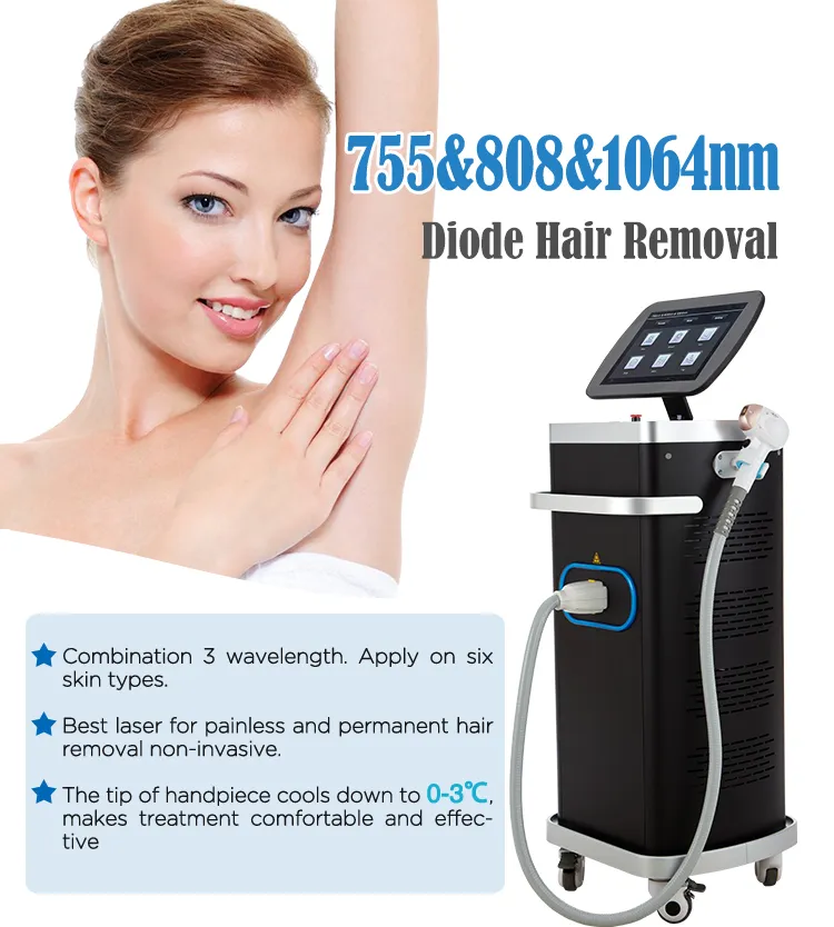 Advanced 808nm Diode Laser Hair Removal Machine