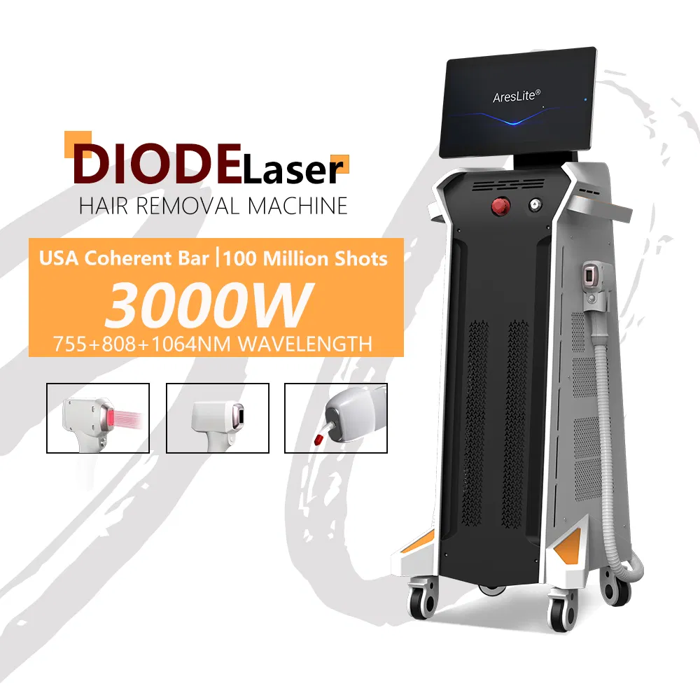 Winkonlaser CE FDA Non-Invasive Ice Titanium 4 Waves 755 808 1064 940nm Painless Diode Laser Hair Removal Machine for Salons
