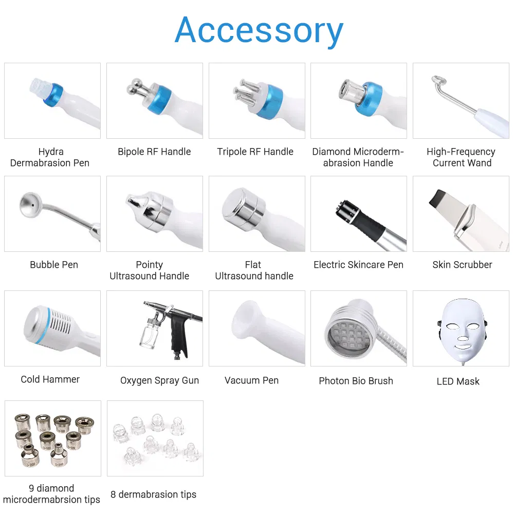 10in1 Multifunctional Hydra Skin Beauty Oxygen Facial Aqua Peeling Hydro Microdermabrasion Machine