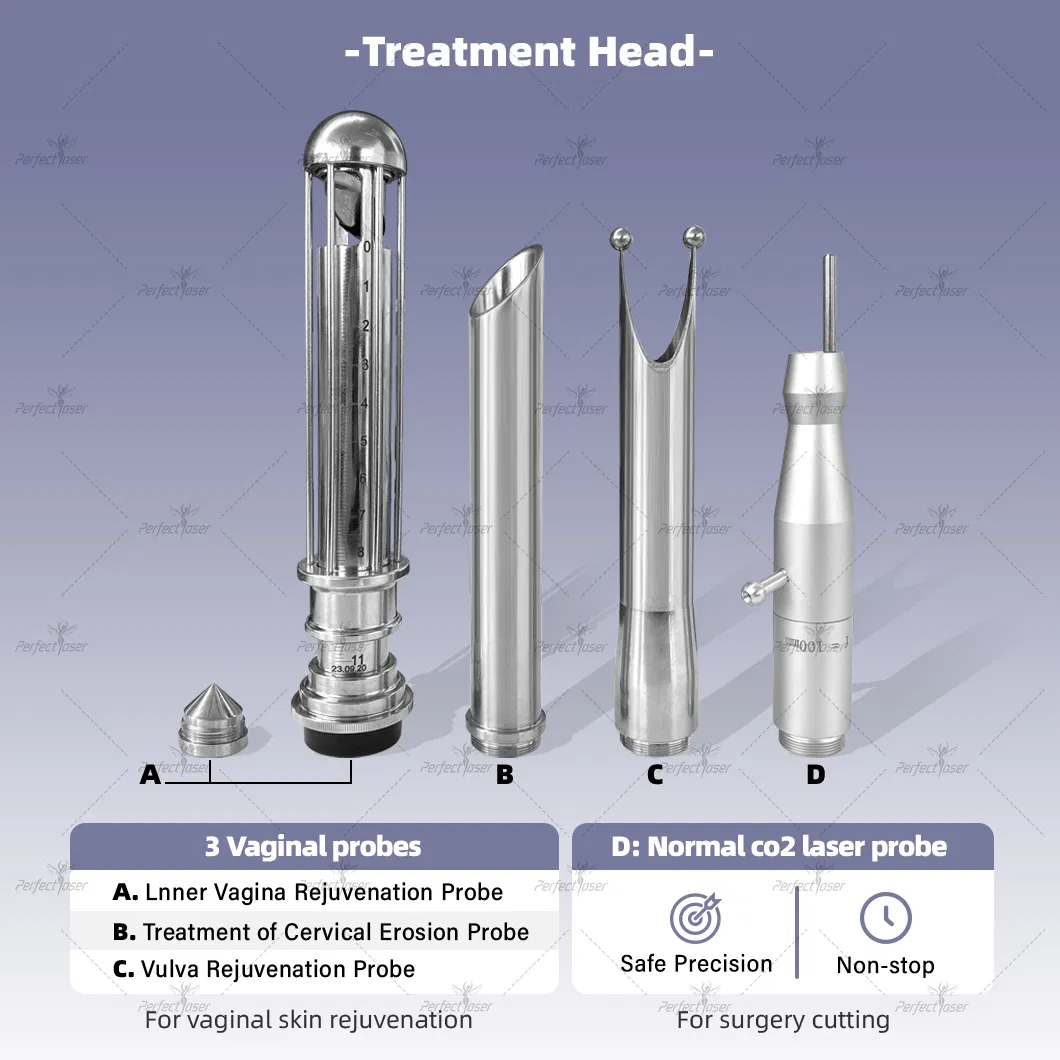 Best Big Power 100W Ergonomic Design Fractional CO2 Laser RF Tube Acne Pigment Removal Skin Rejuvenation Scar Resurfacing Vaginal Tightening Beauty Machine