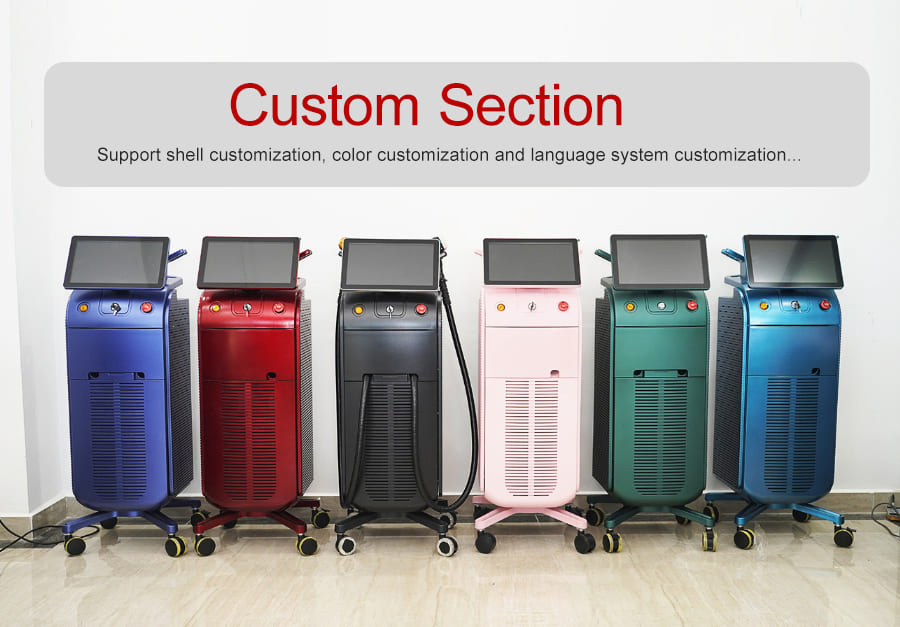 Produtos De Beleza 808nm Diode Laser Hair Removal 4 Wavelength 755 808 940 1064nm Diode Laser Hair Removal Machine