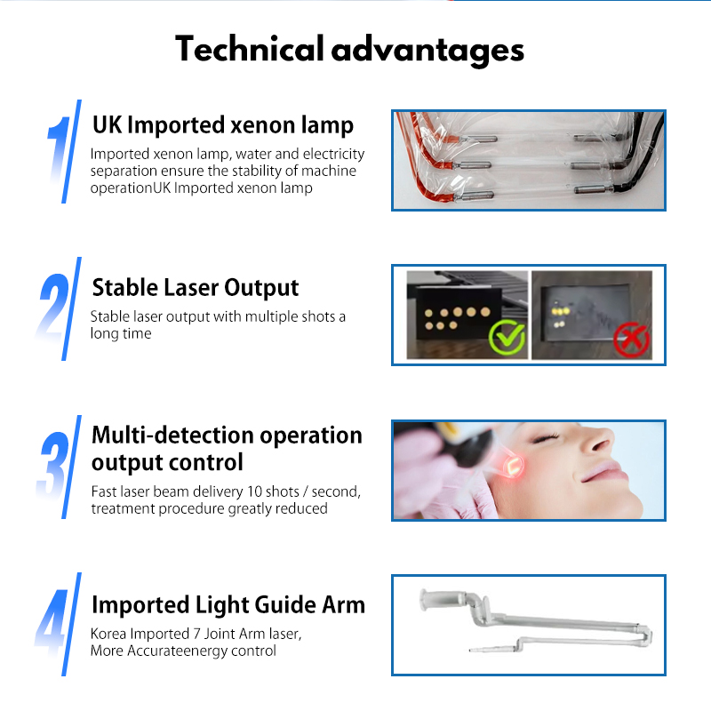 Newest 450Ps 1064nm 532nm Picosecond Laser Q Switched Nd Yag Laser Tattoo Removal Pen Picosecond Laser Pico Machine for Salon