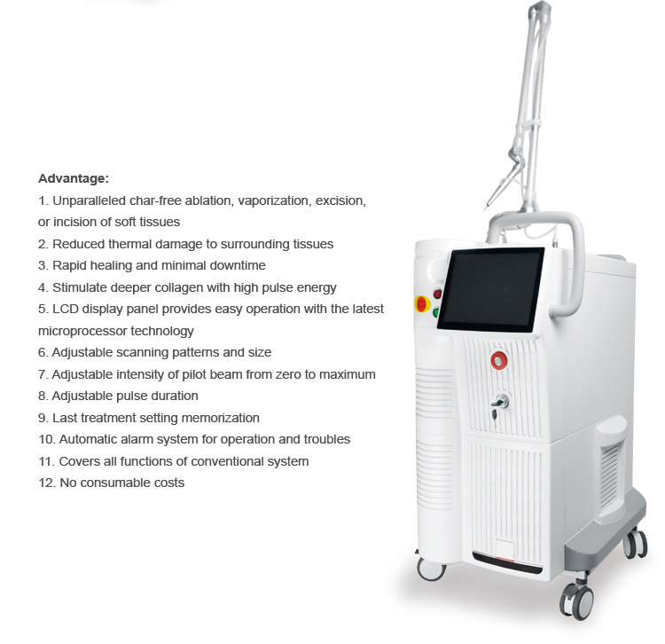 Fractional CO2 Laser Machine 60W Scar Removal Vaginal Tightening