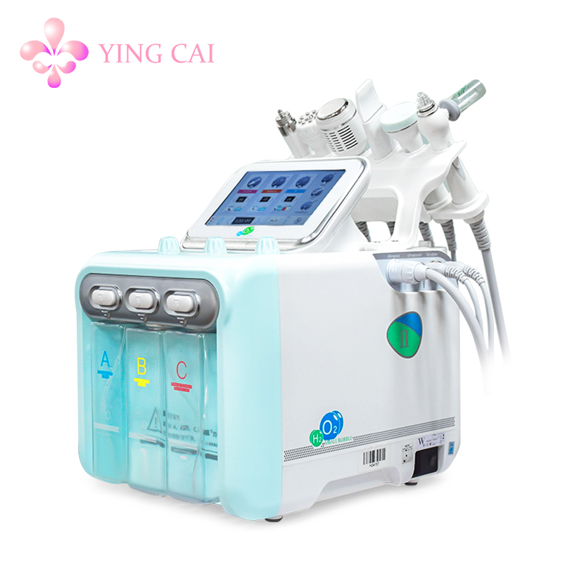 Portable Facial Deep Cleaning 6 in 1 Small Bubble Hydro Microdermabrasion Facial Machine