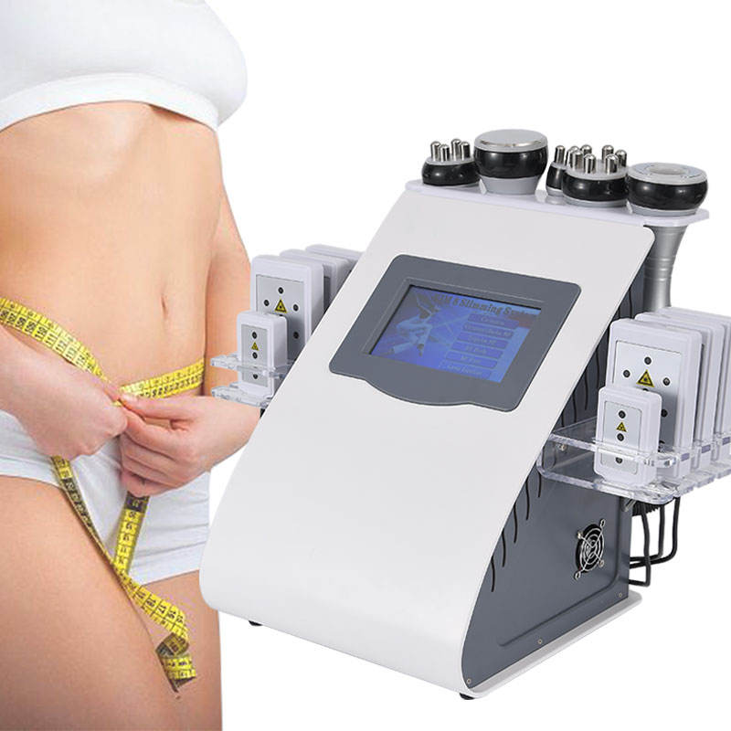 Vacuum Cavitation Slimming Machine 6 Handles Body Shaping Skin Tightening Device for Fat Reduction