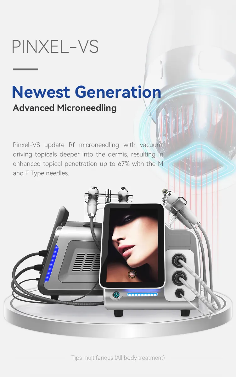 Portable Microneedle RF Skin Tightening Fractional RF Microneedling Machine