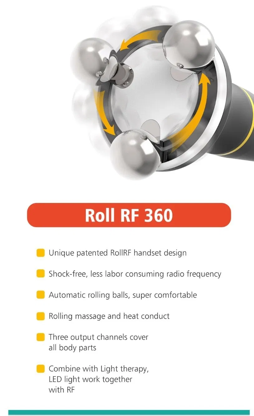 Latest RF Rolling Beauty Device Automatic RF with Infrared LED Light Therapy