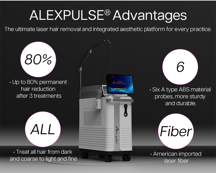 Medical CE Approved Dual Wavelength Laser 755nm 1064nm Long Pulse Nd YAG Alexandrite Hair Removal Device
