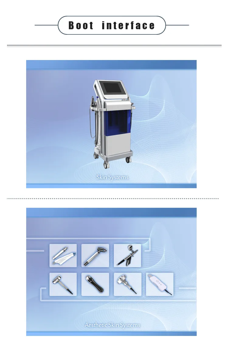 Skin Care Machine Beauty Facial Hydro Microdermabrasion Ultrasound Skin Scrubber Beauty Machine
