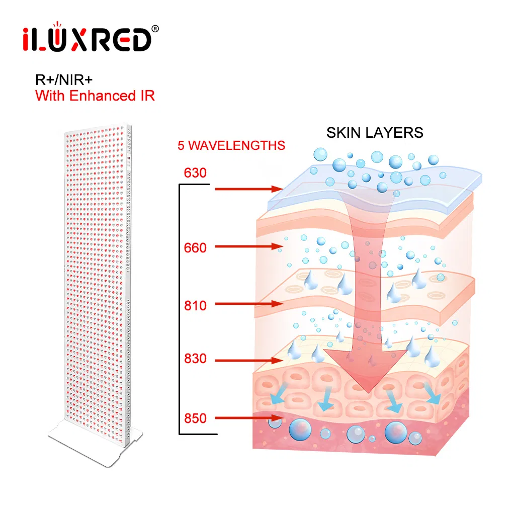 5000W Infrared Device with Touch Screen Red Light Therapy Device Handheld Bed Infrared LED Red Light Therapy Sauna Panel