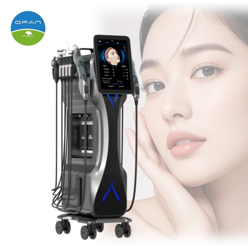 Ofan 12-in-1 Multi-Functional Skin Management Korean Hydro Oxygen Facial SPA Equipment Oxygen Bubble Microdermabrasion Facial Machine