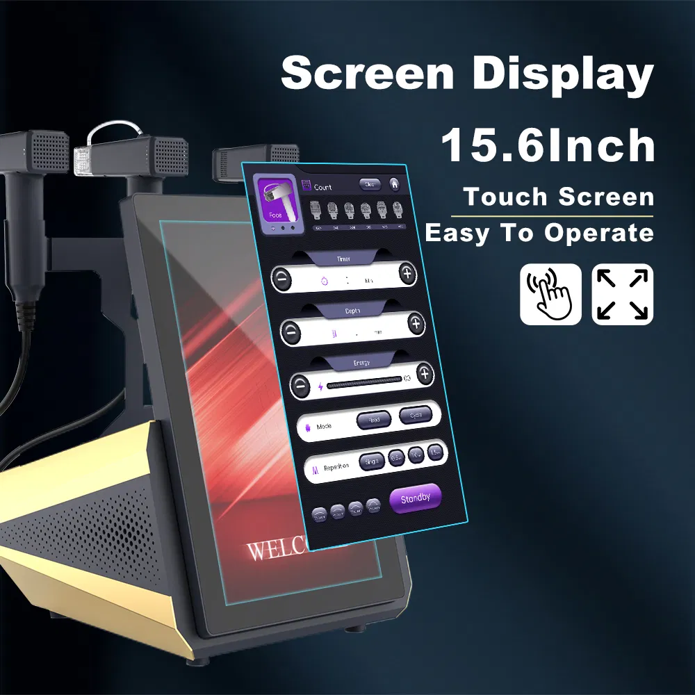 12 24 40 64 Pin Nano Tip Cold Hammer RF Microneedling Machine Facial Skin Tightening Acne Treatment Equipment Wrinkle Remover