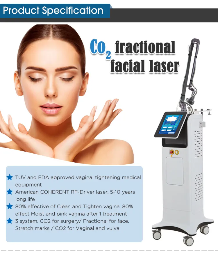 Professional RF Fractional CO2 Laser Salon Device Machine