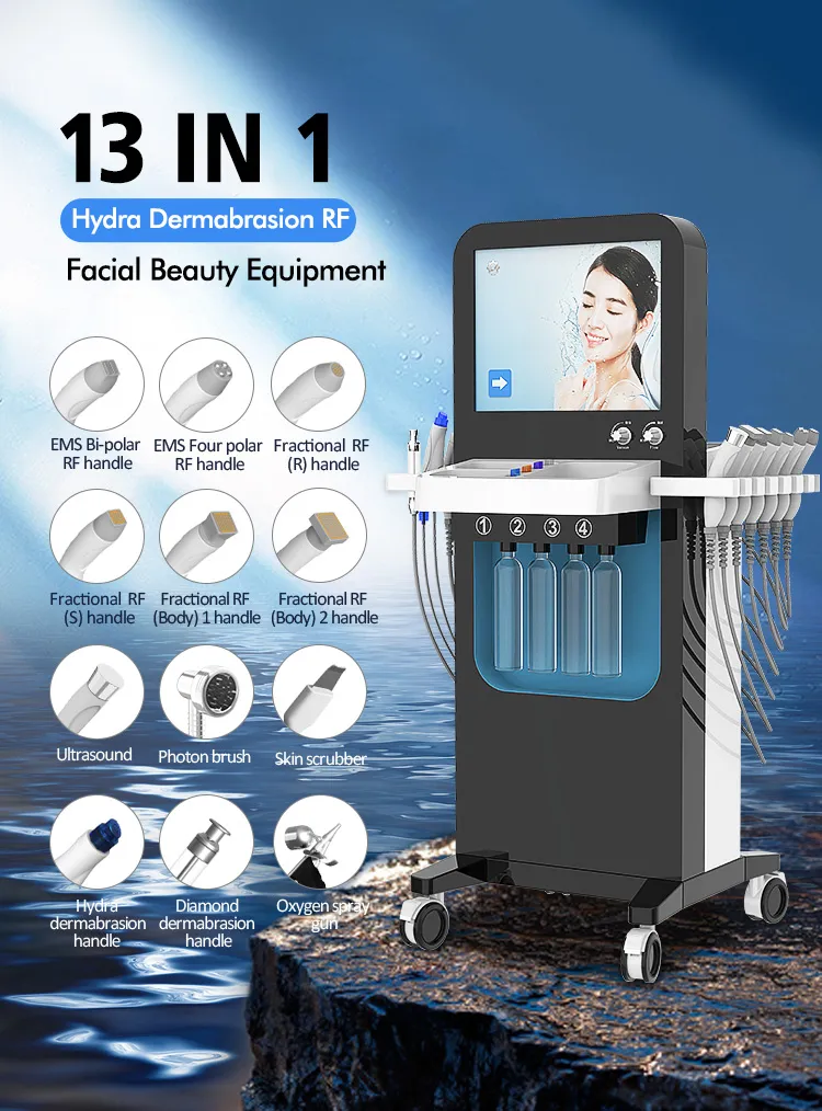 Spam27 Luxury Diamond Microdermabrasion Facial Machine Aqua Peel Hydro Water Cleansing Booster for Beauty Salon Home Use