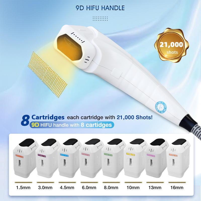 9d 25D Hifu RF Skin Lifting Tightening Machine Wrinkle Removal Radio Frequency Face Tightening Machine Hifu Beauty Machine