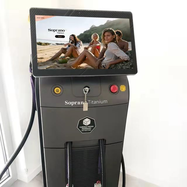 Sopran Ice 808 Nm Diode Laser Hair Removal Machines Permanent 3 Wave